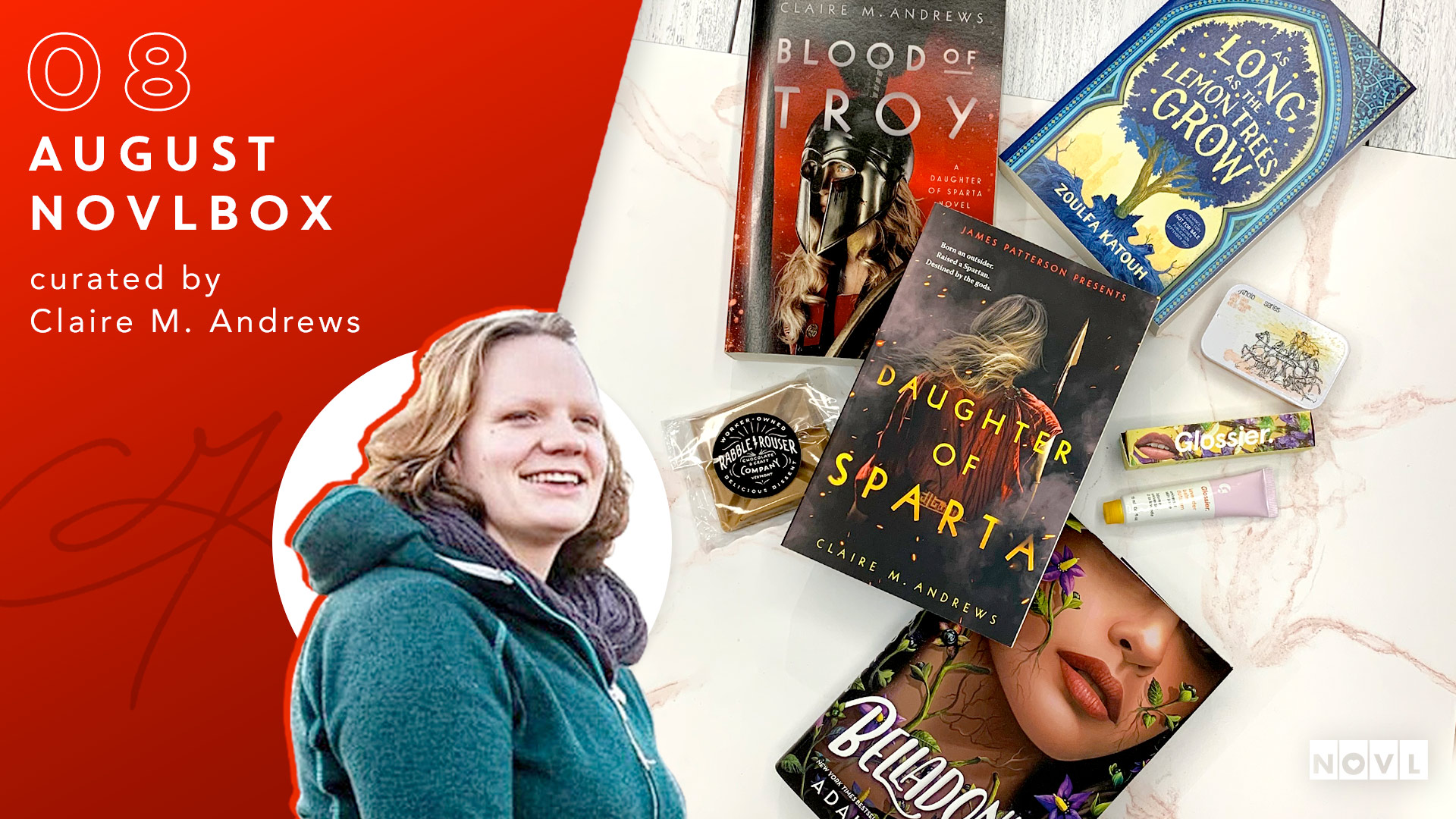 The NOVL Blog, Featured Image for Article: The August NOVLbox: Curated by Claire M. Andrews