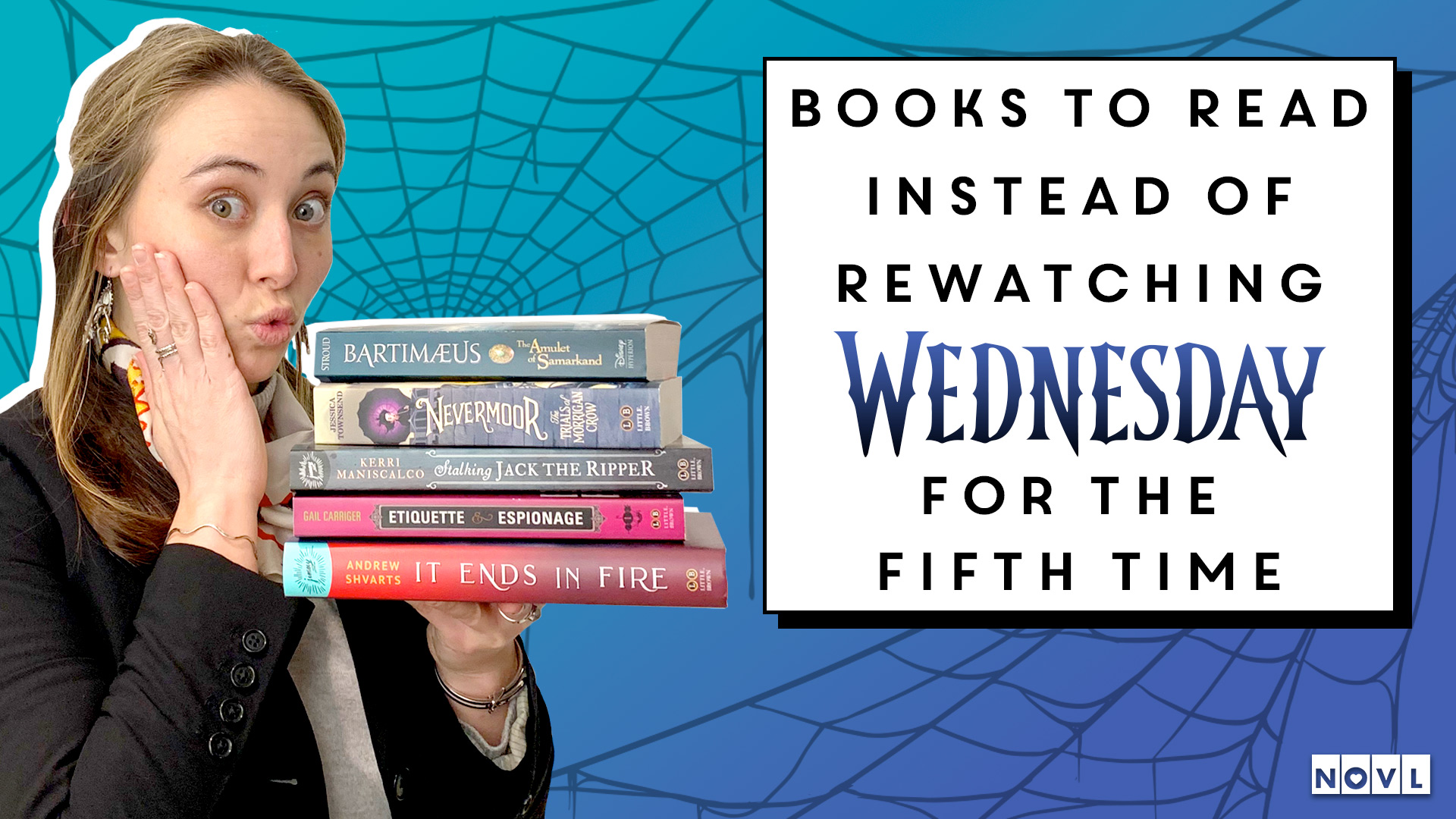 The NOVL Blog, Featured Image for Article: Books to Read Instead of Rewatching Wednesday for the Fifth Time